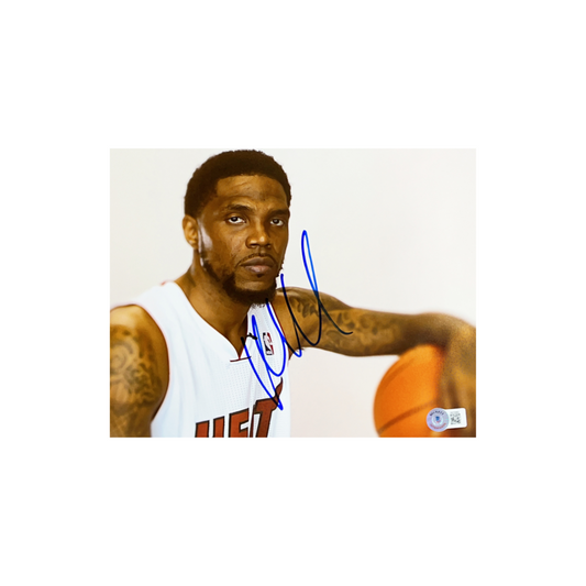 Udonis Haslem Autographed Miami Heat 8x10 Beckett