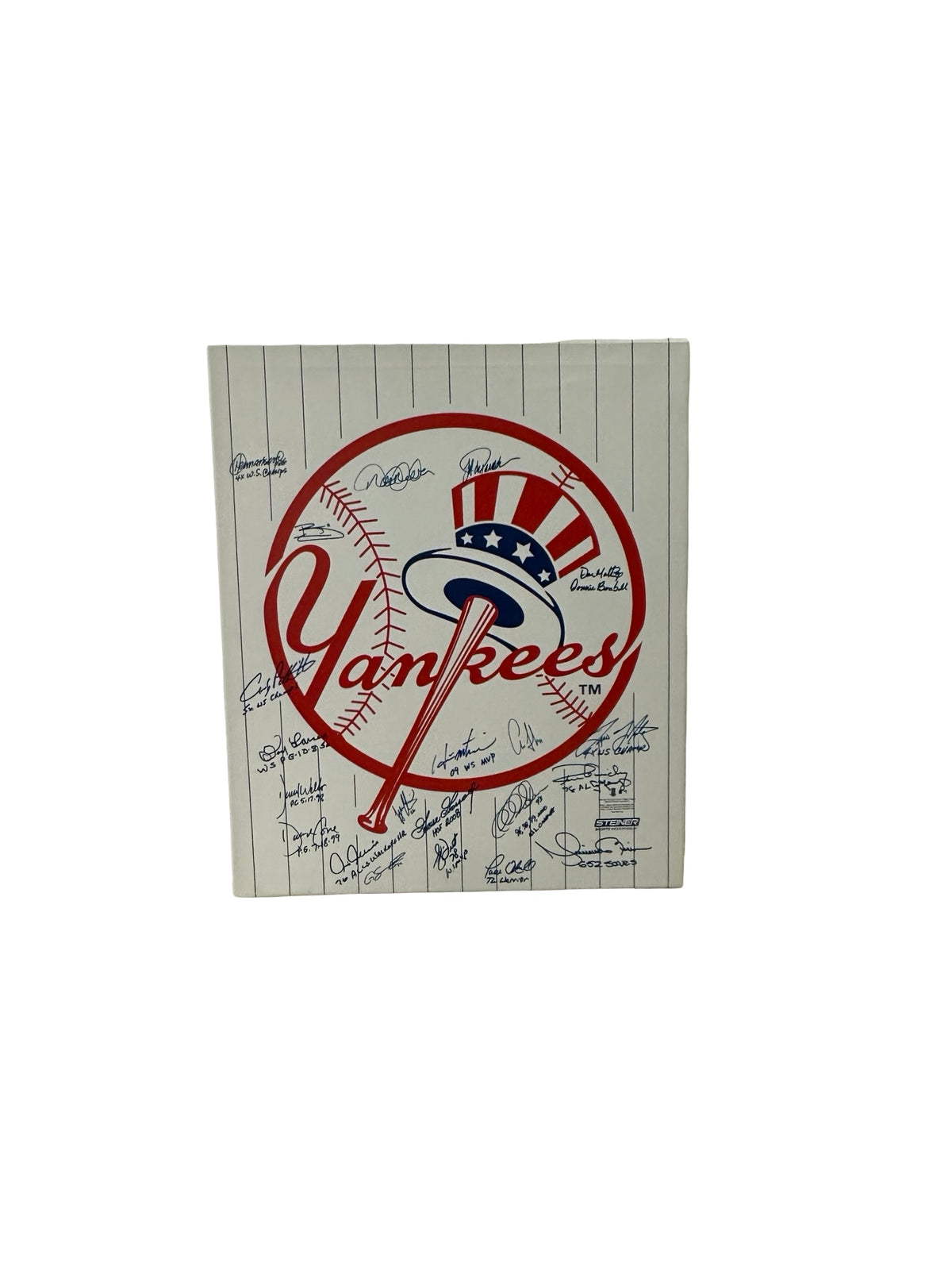 New York Yankees All Time greats Autographed 20x24 Canvas Steiner CX