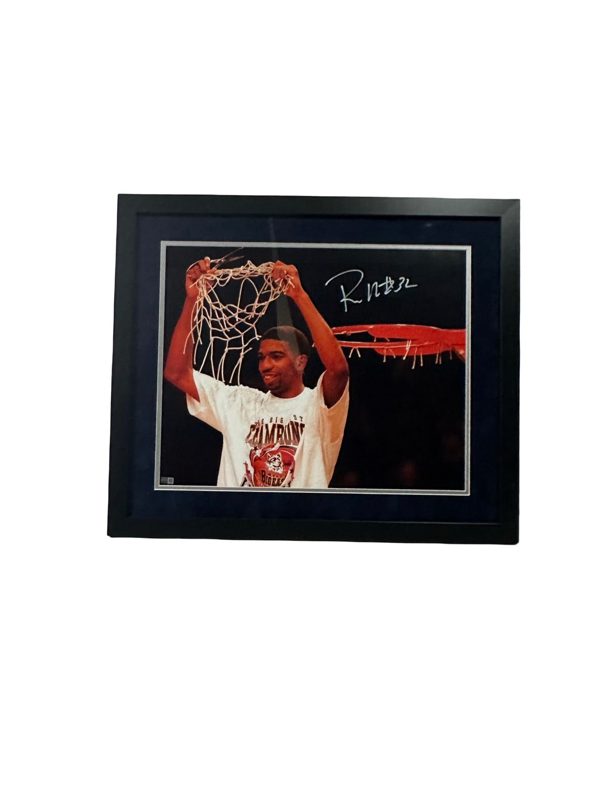 Richard "Rip" Hamilton Autographed Uconn Huskies 16x20 Photo Steiner CX - Framed
