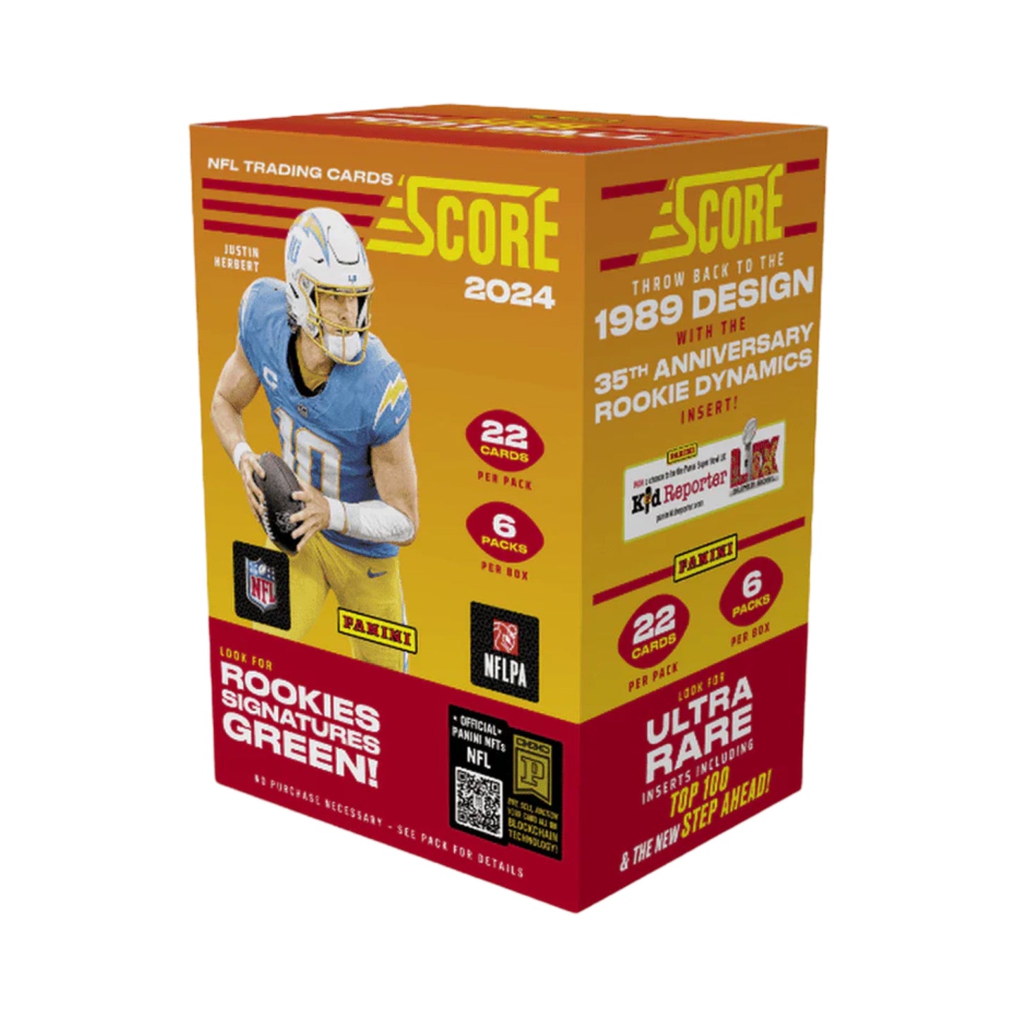 2024 NFL Panini Score - Orange Lava Blaster Box