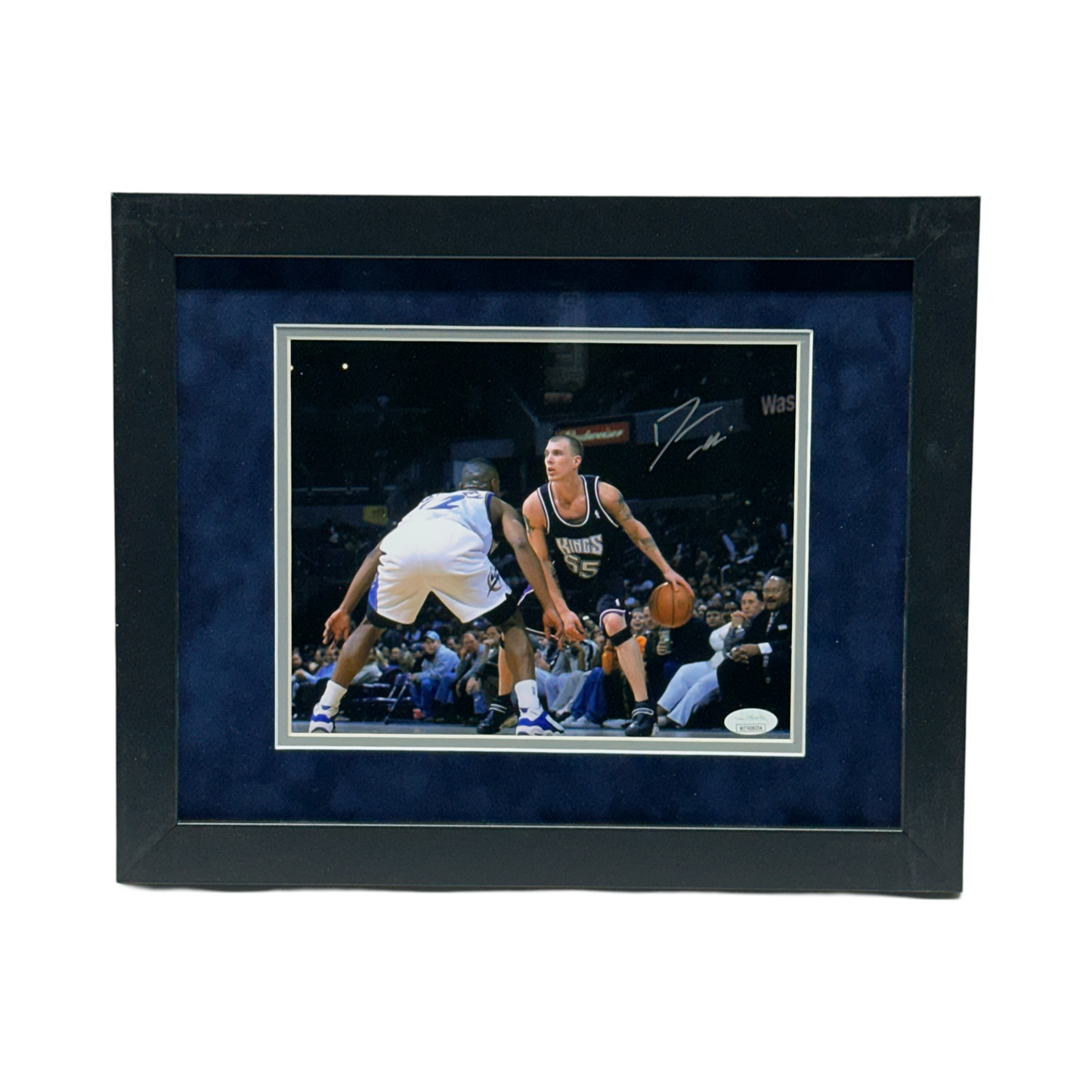 Jason Williams Autographed Sacramento Kings Dribble Looking Away 8x10 JSA - Framed