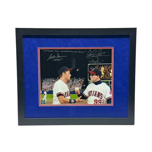Charlie Sheen & Corbin Bernsen Autographed Major League 11x14 ASL - Framed