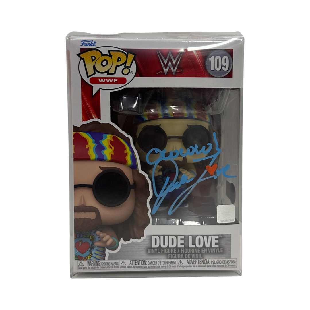 Funko Pop Dude Love hotsell Autograph Signed by Mick Foley