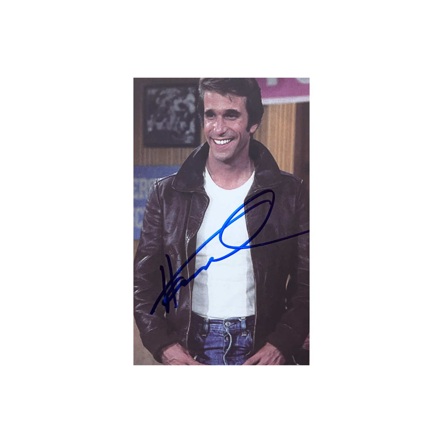 Henry Winkler Autographed Fonz Postcard Steiner CX