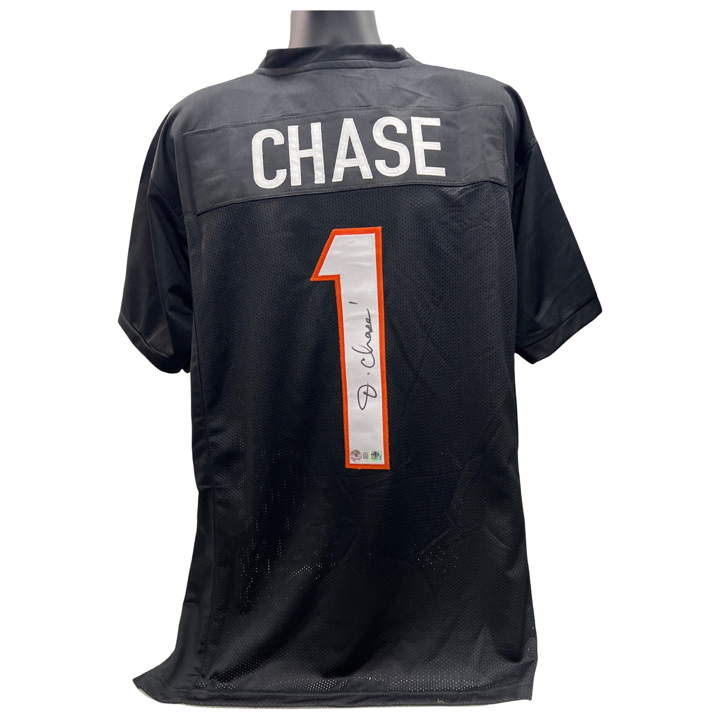 Ja'Marr Chase Autographed Cincinnati Bengals Black Jersey Beckett