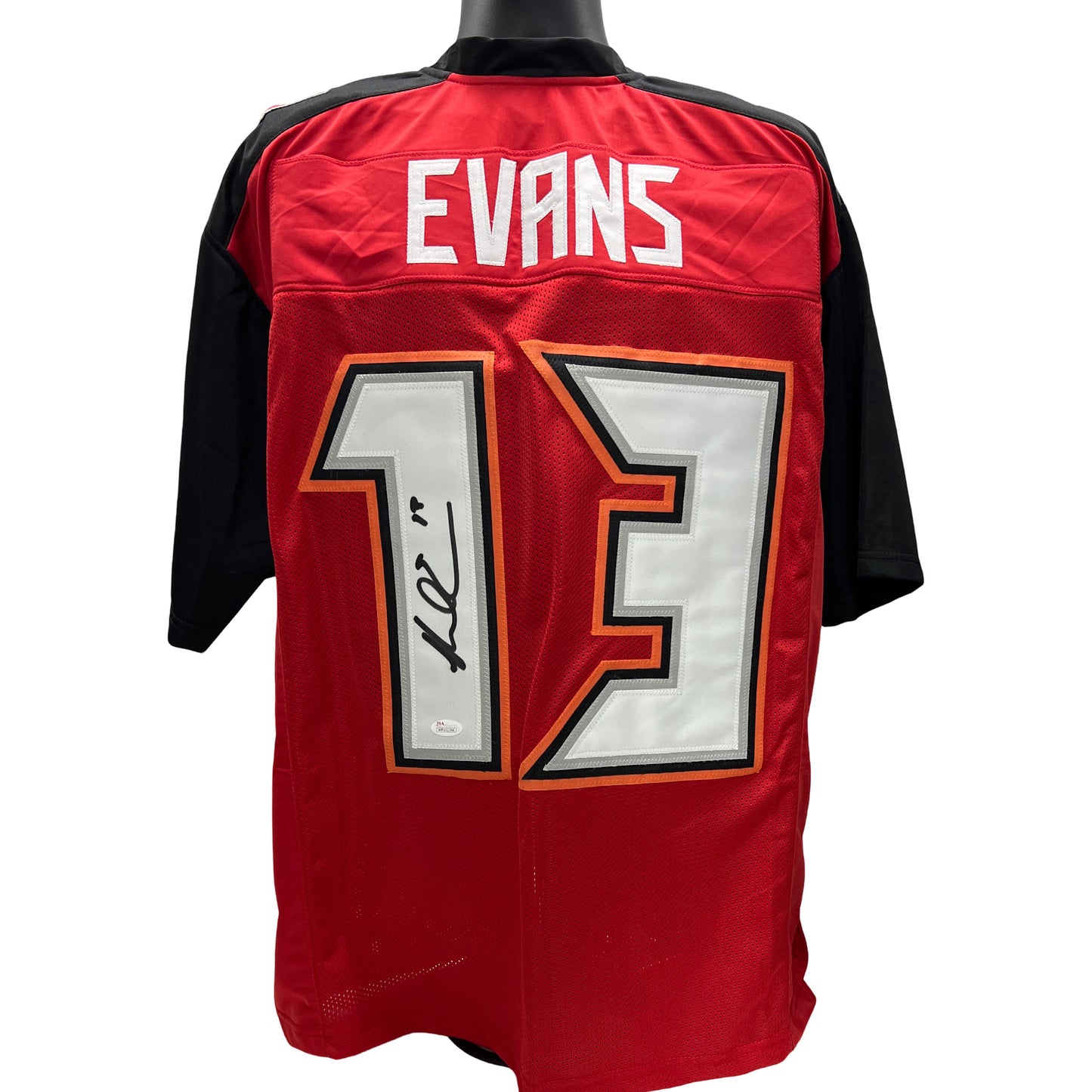 Mike Evans Autographed Tampa Bay Buccaneers Red Jersey JSA