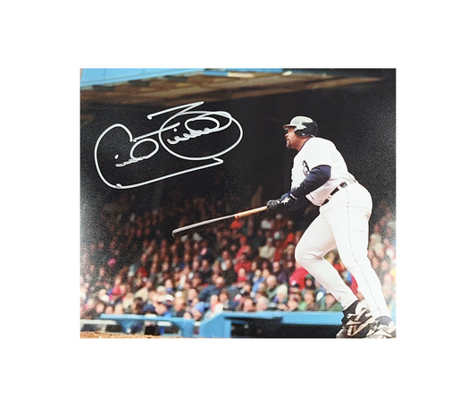 Cecil Fielder Autographed Detroit Tigers Swing 11x14 Steiner CX
