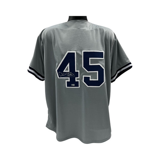 Cecil Fielder Autographed New York Yankees Grey Jersey Steiner CX