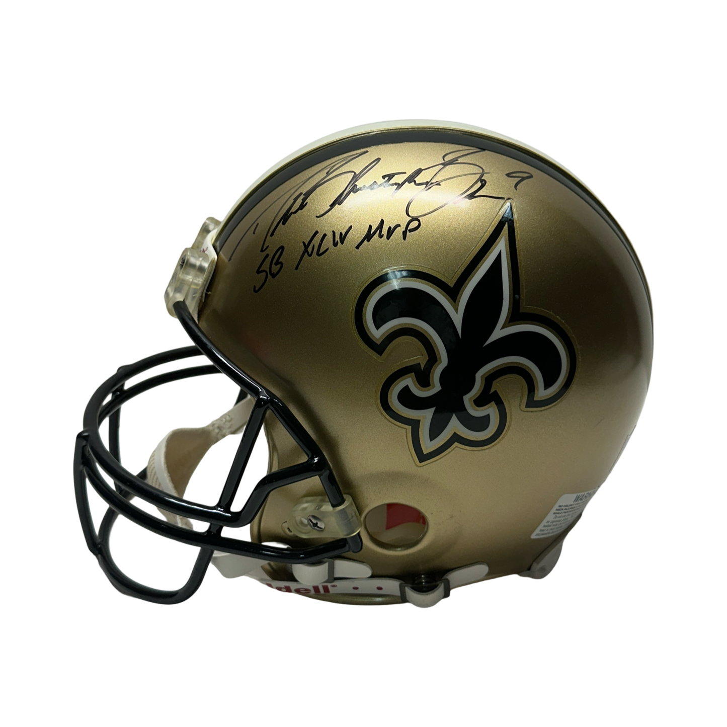 Drew Brees Autographed New Orleans Saints "SB XLIV MVP" Inscribed Ridell Authentic Helmet Beckett