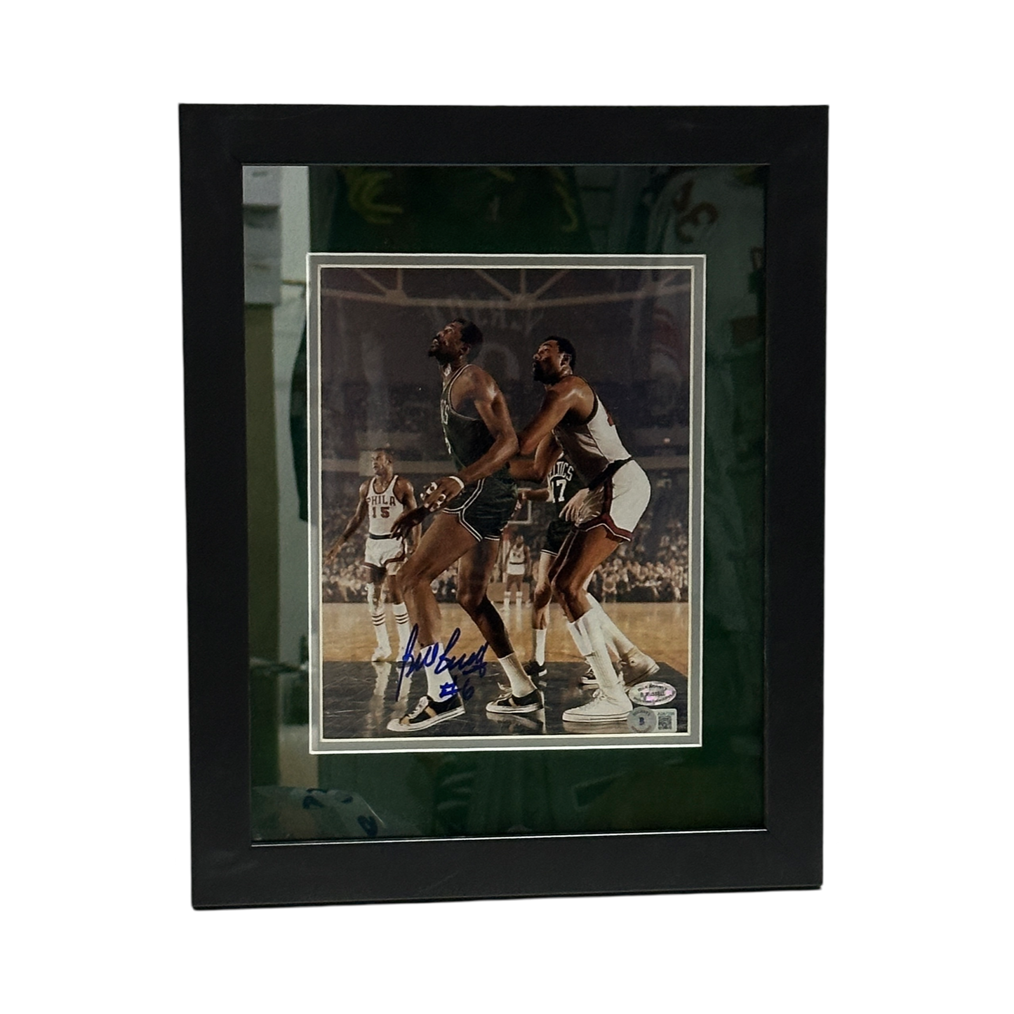 Bill Russel Autographed Boston Celtics Framed 8x10 Beckett