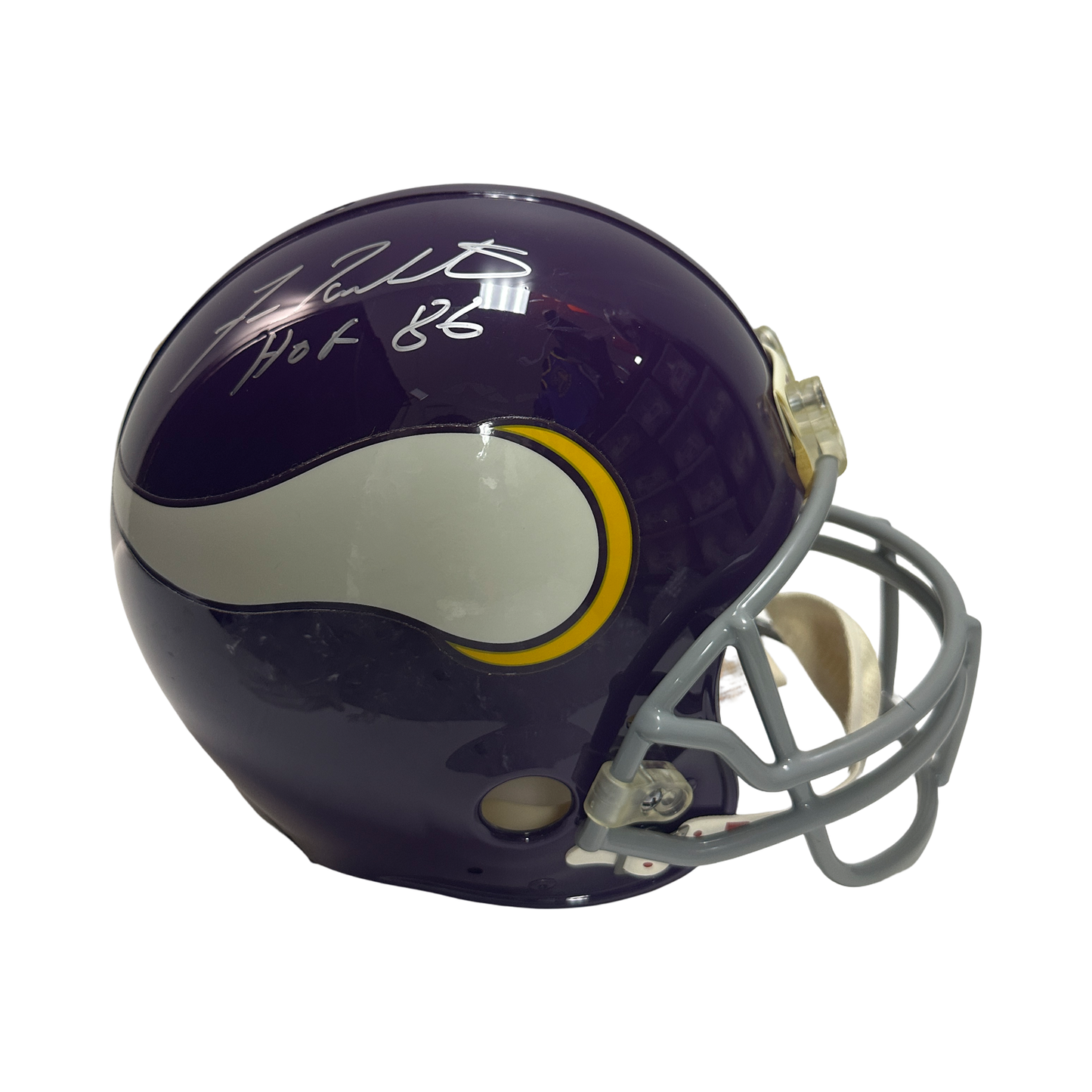 Fran Tarkenton Autographed Minnesota Vikings "HOF 86" Inscribed Ridell Authentic Helmet Beckett