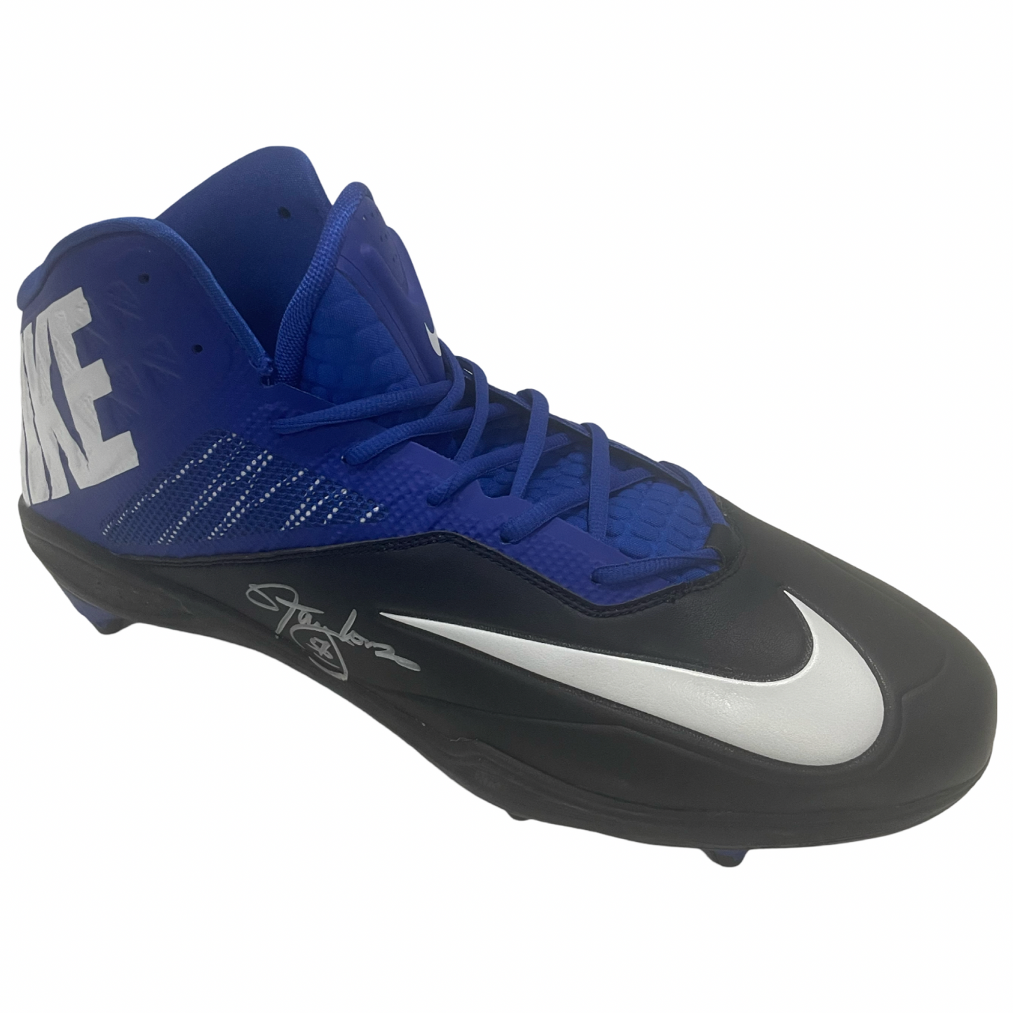 Lawrence Taylor Autographed New York Giants Blue Nike Cleat Beckett