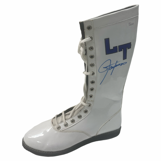 Lawrence Taylor Autographed New York Giants Wrestlemania Wrestling Boot JSA