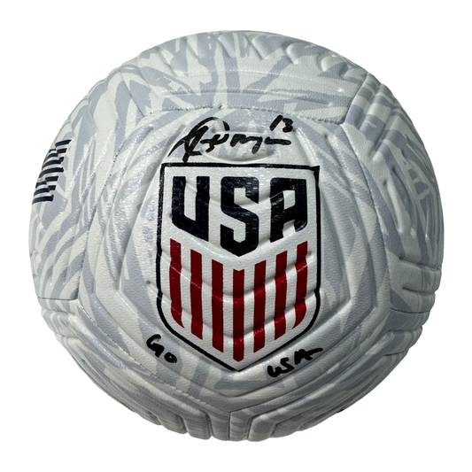 Alex Morgan Autographed Team USA Nike Soccer Ball Steiner CX