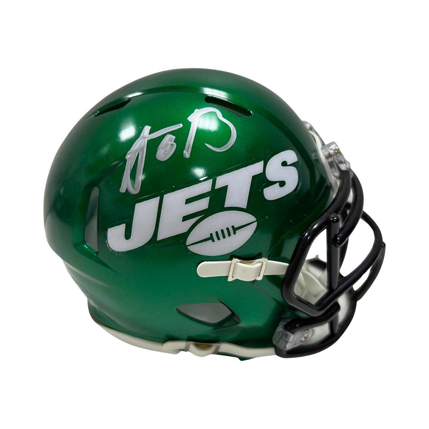 Aaron Rodgers Autographed New York Jets Speed Mini Helmet Fanatics