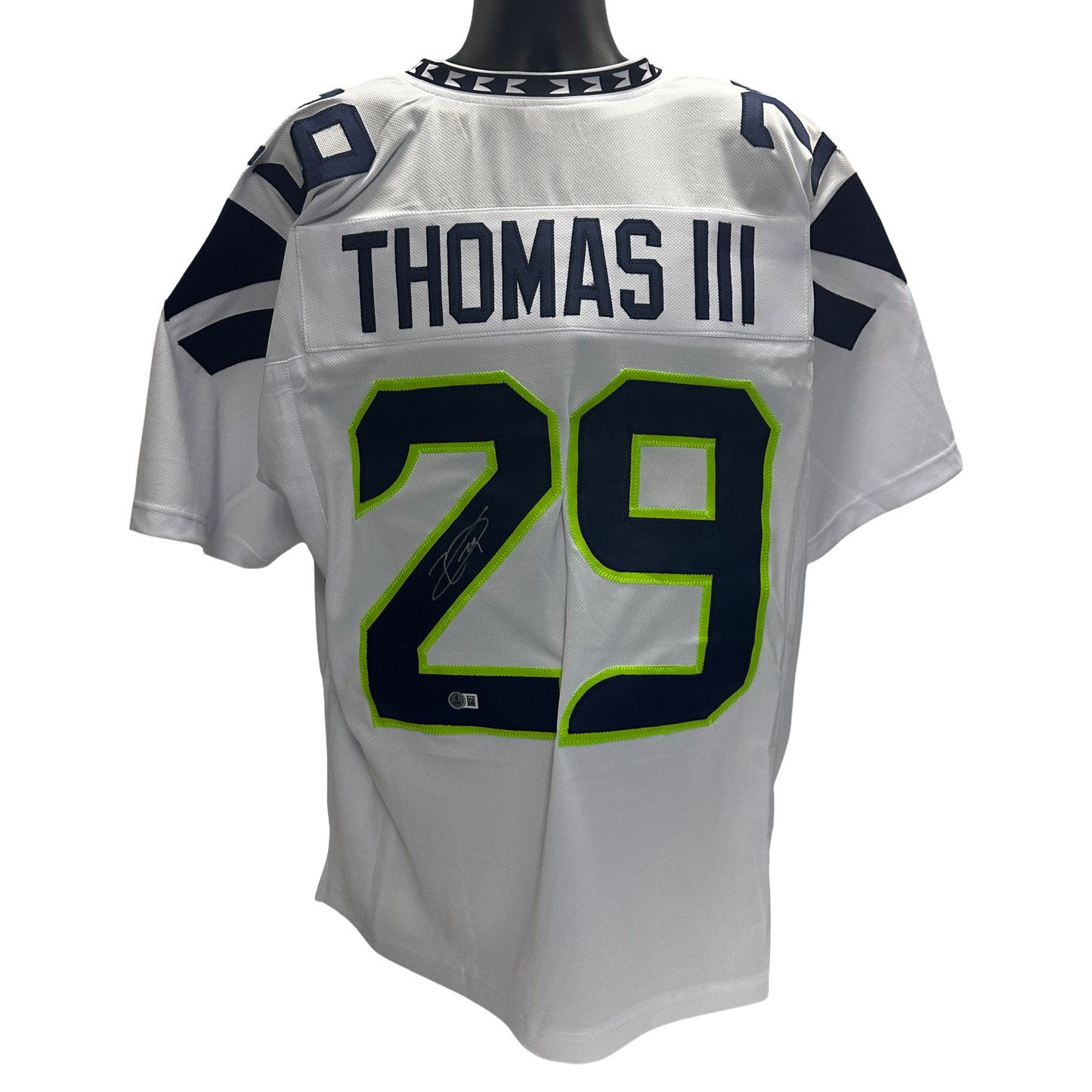 Earl Thomas III Autographed Seattle Seahawks White Jersey Beckett