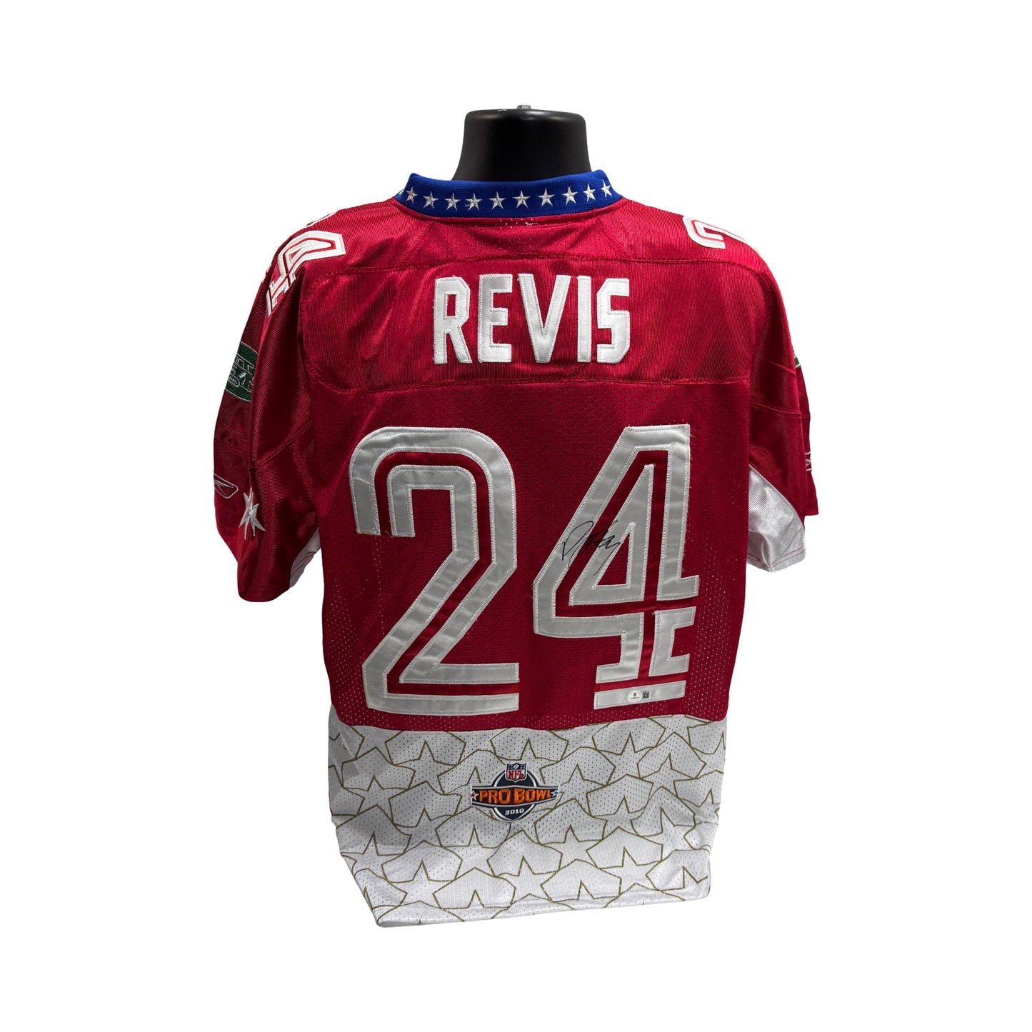 Darrelle Revis Autographed New York Jets Pro Bowl Jersey Beckett BAS