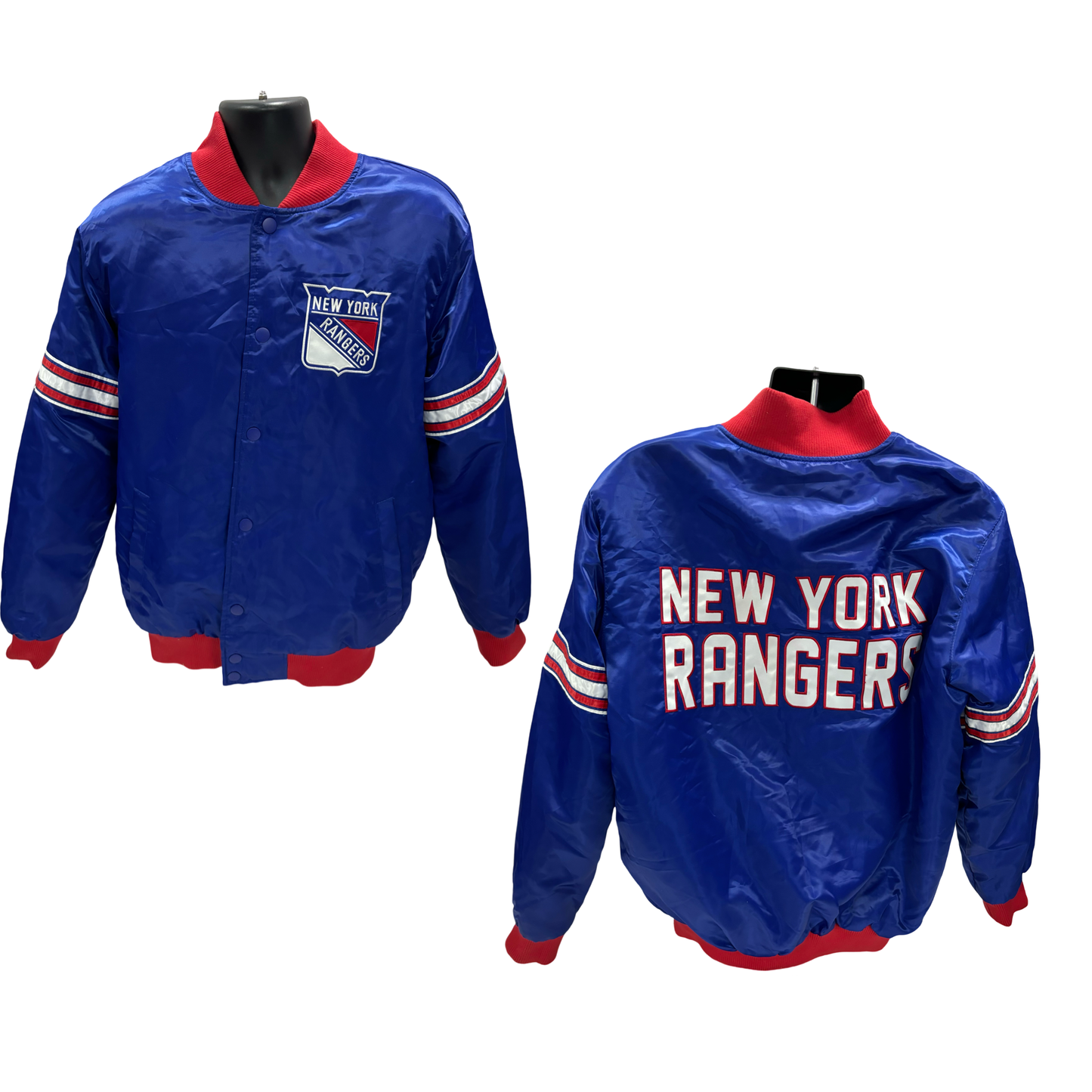 New York Rangers Starter Snap Down Jacket Size XL