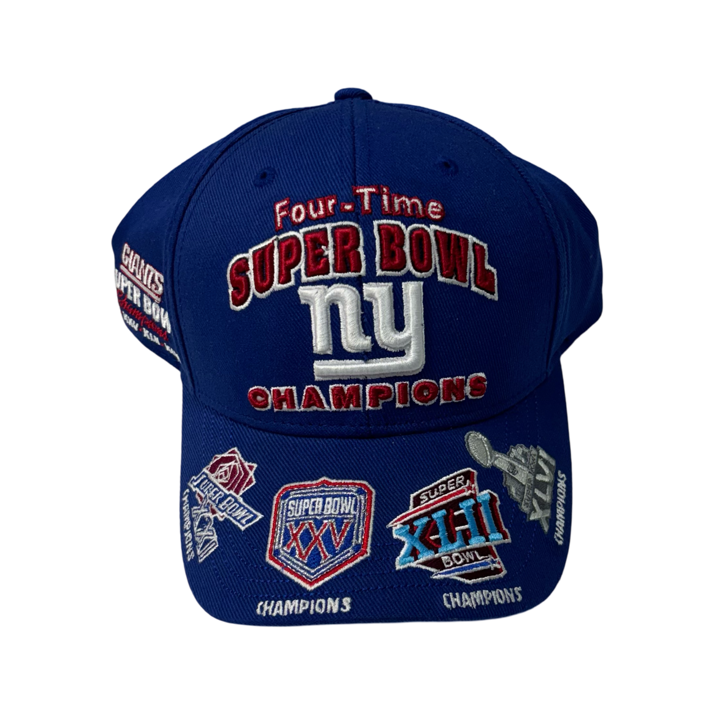 New York Giants 4 Time Super Bowl Champions Hat Adjustable