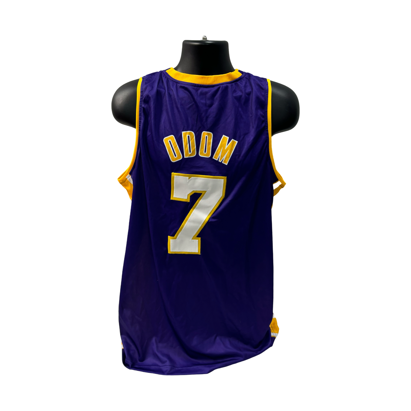 Lamar Odom Unsigned Lakers Purple Authentic Mitchell & Ness Jersey - Size XL