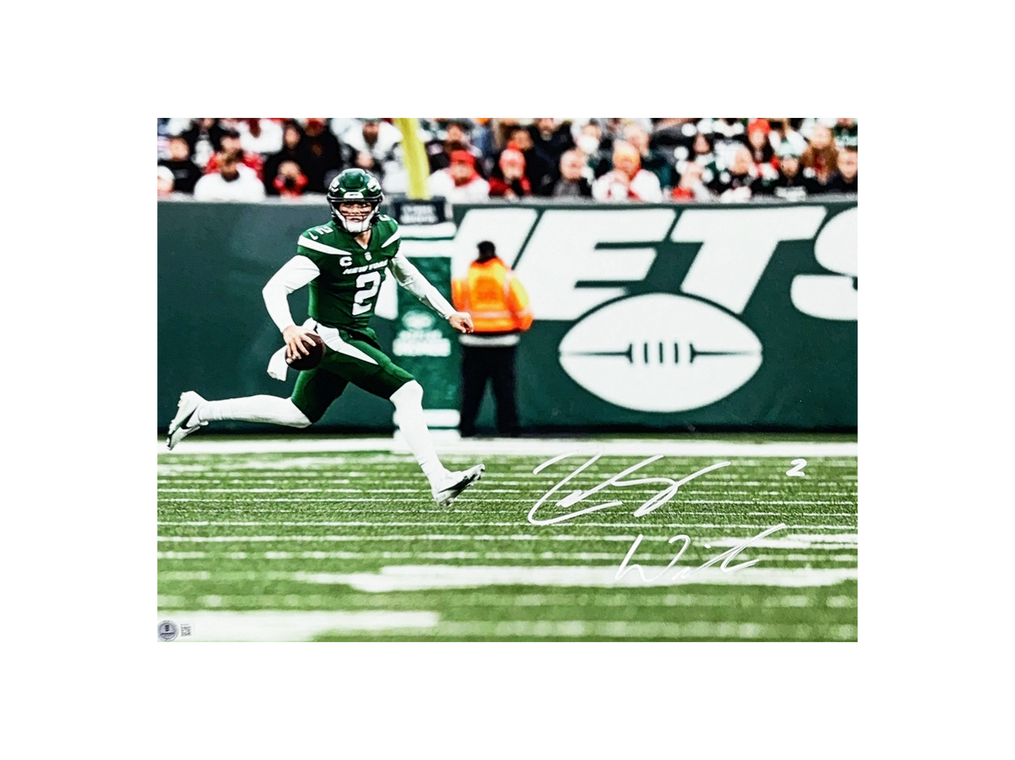 Zach Wilson Autographed New York Jets 16x20 Beckett