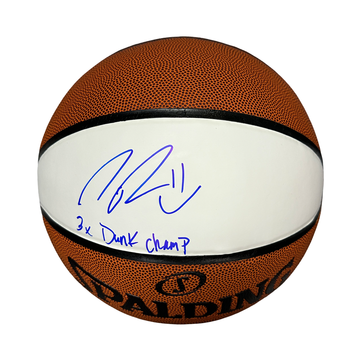 Nate Robinson Autographed New York Knicks "3x Dunk Champ" Inscribed White Panel Basketball Beckett