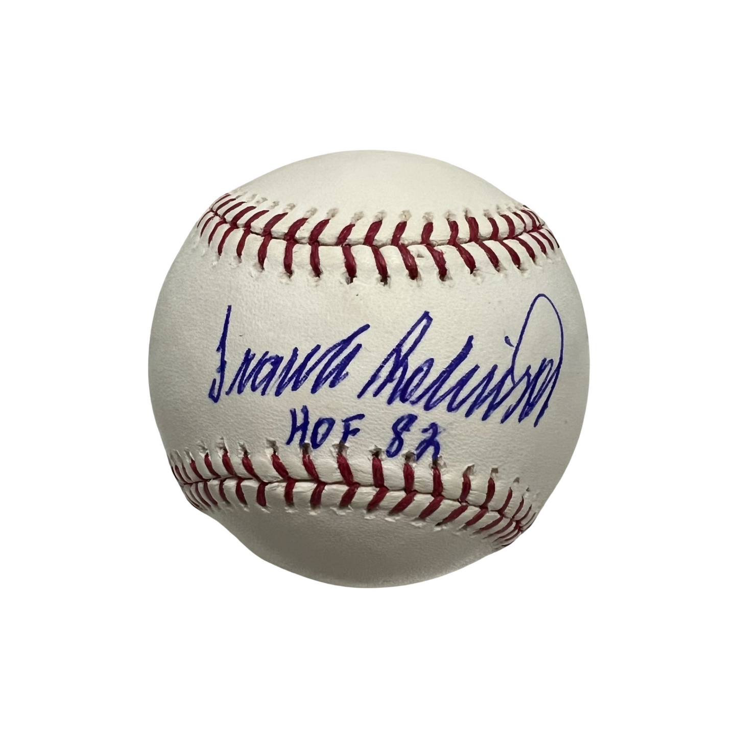 Frank Robinson Autographed OMLB HOF 82 Inscription JSA