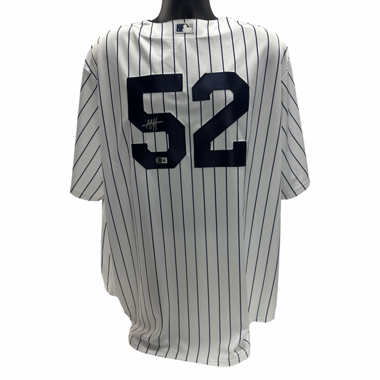 CC Sabathia Autographed New York Yankees Majestic Pinstripe MLB Jersey Beckett BAS