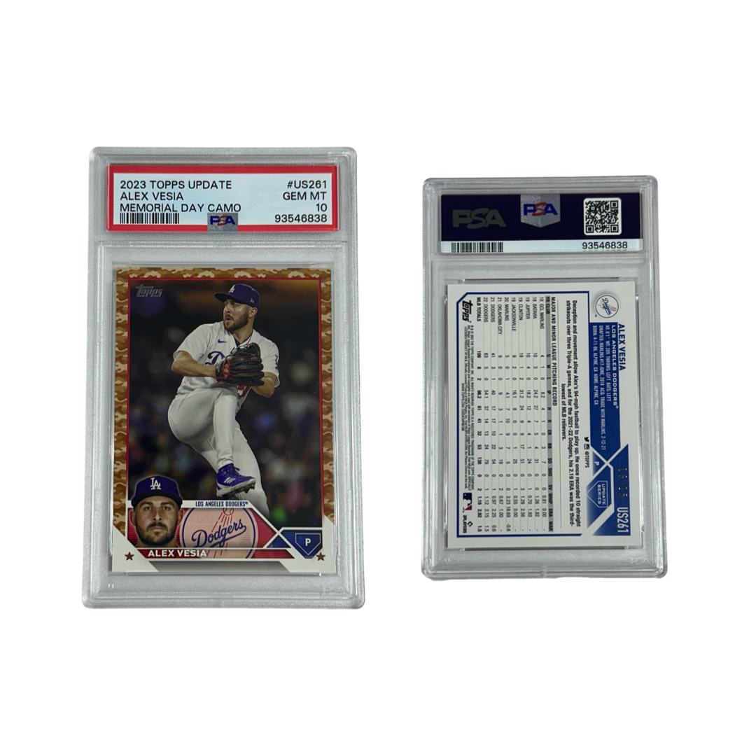 2023 Alex Vesia Topps Update Memorial Day Camo #US261 PSA 10 GEM MT