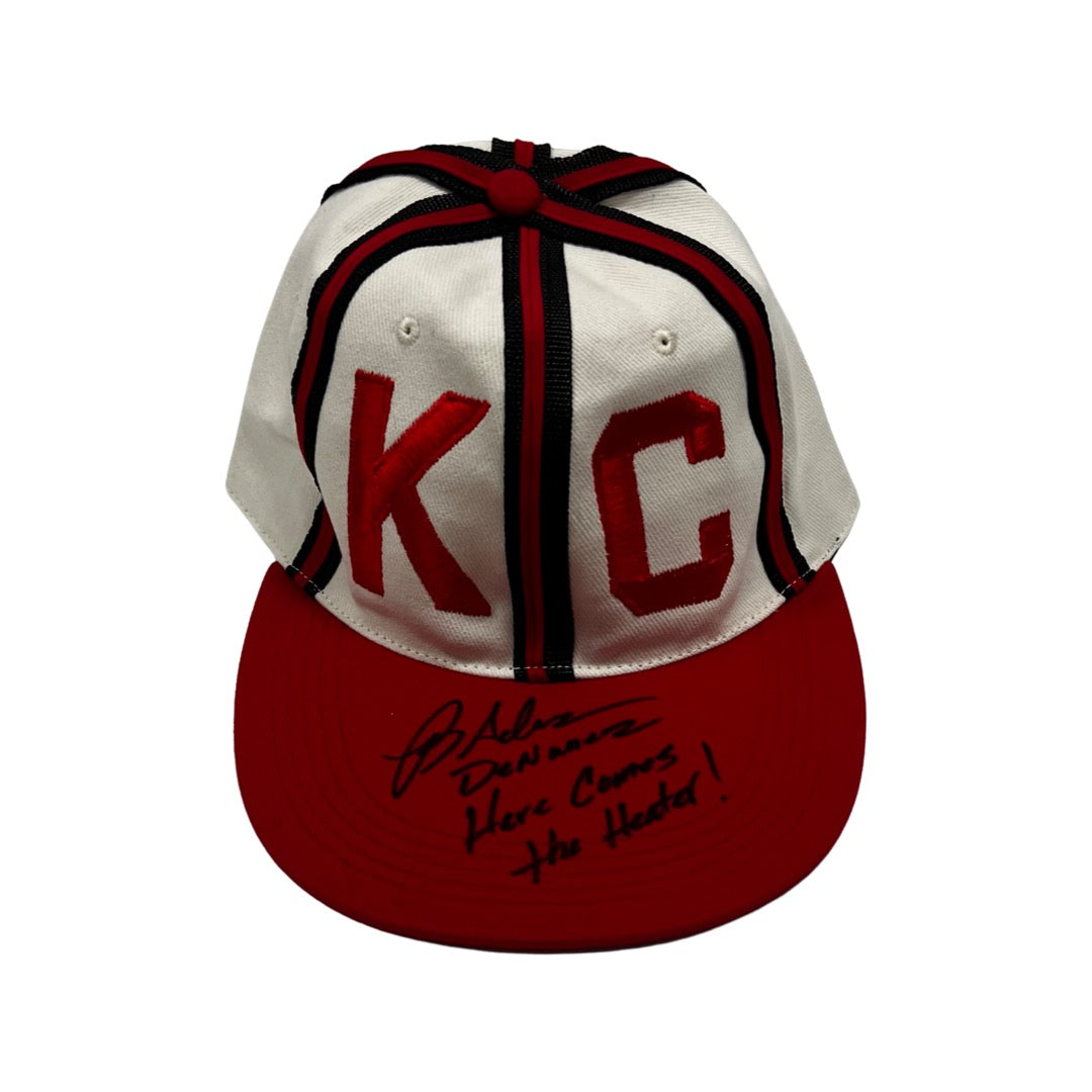 Brandon Denunez Adams The Sandlot Autographed Hat Here Comes the Heater Beckett
