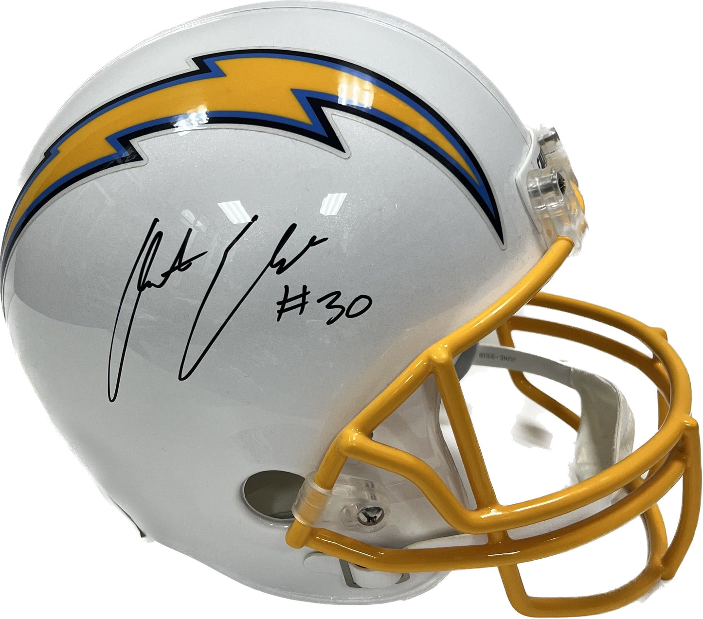 Austin Ekeler Autographed Los Angeles Chargers Proline Replica Helmet Beckett