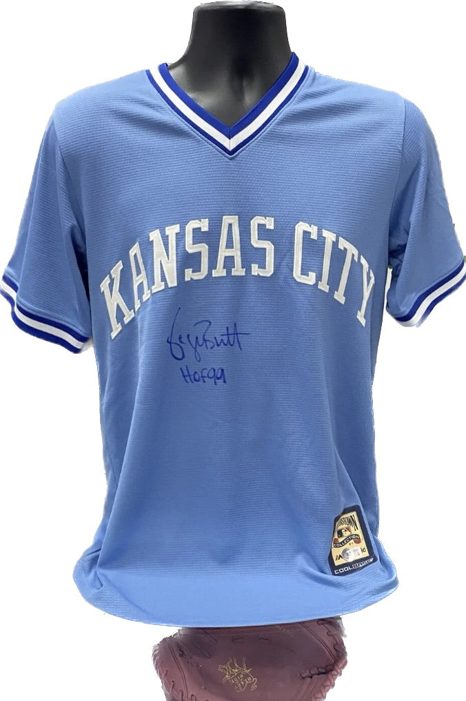 George Brett Autographed Kansas City Royals Jersey Beckett