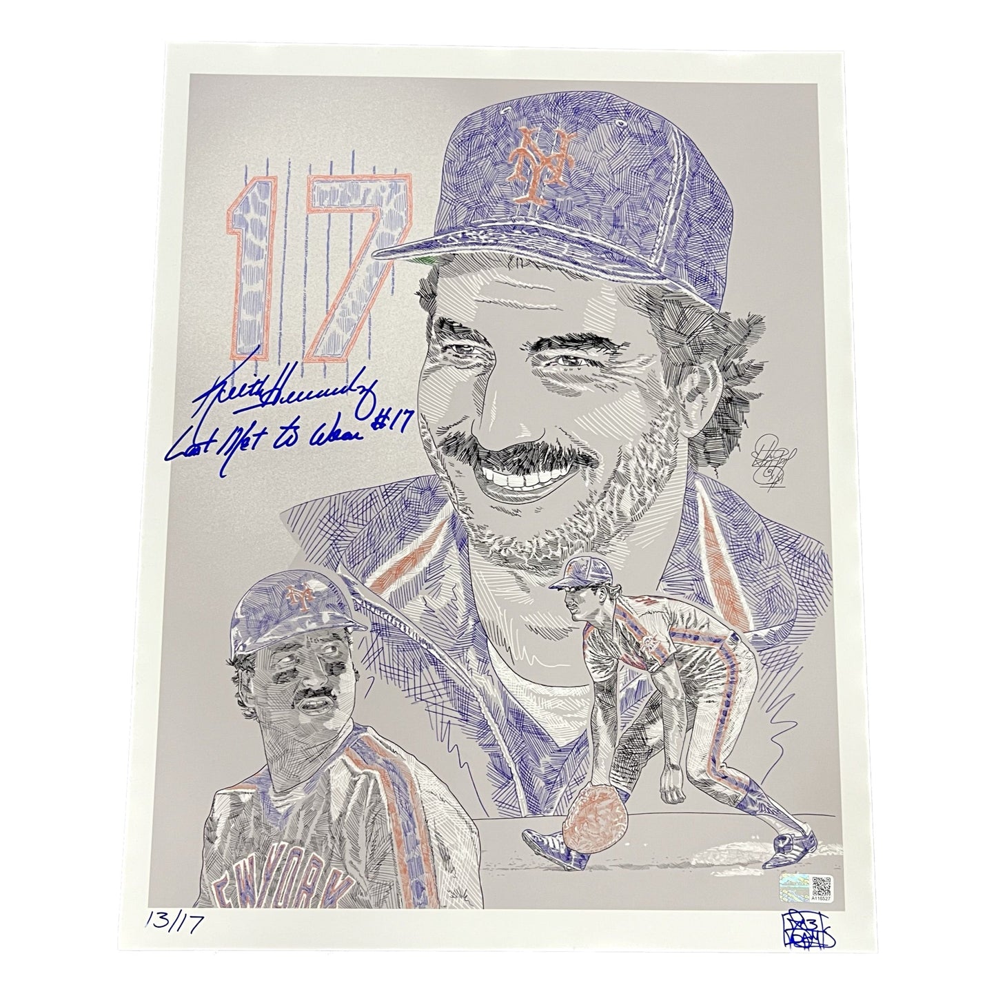 Keith Hernandez Maz Adams Art PrintLast to Wear 17 11x14 Steiner CX