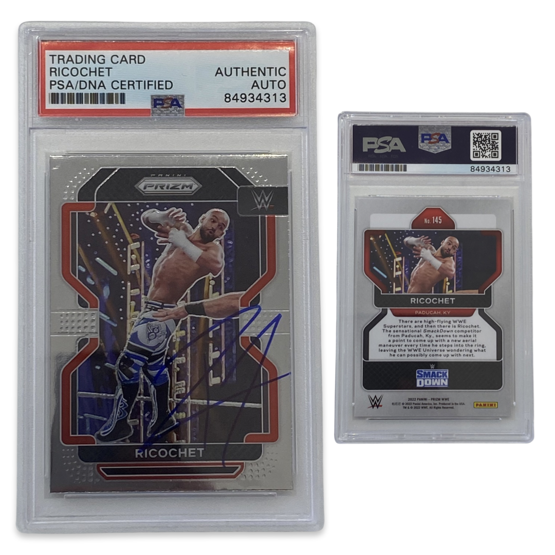 2022 Ricochet Panini Prizm #145 Autographed PSA Auto Authentic