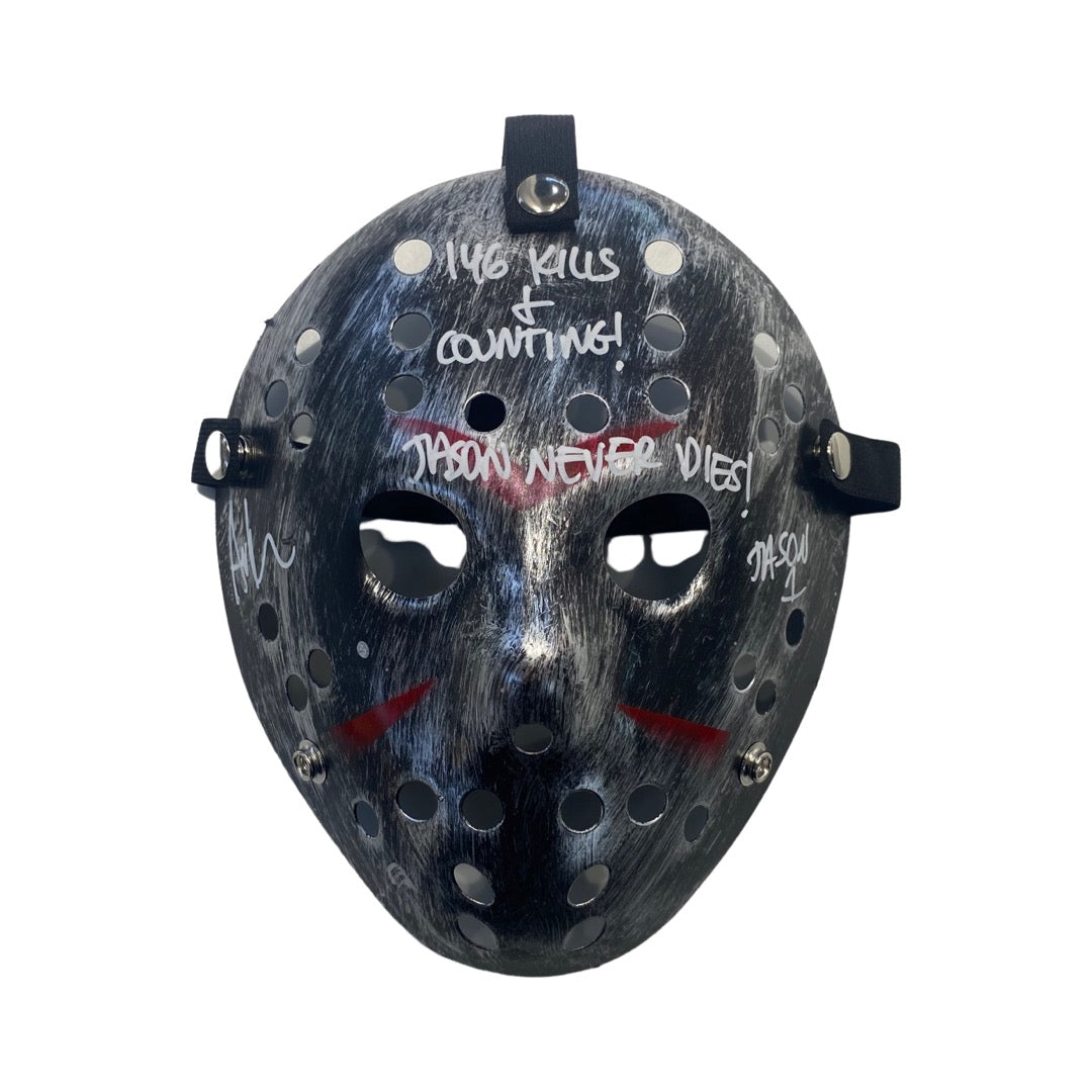 Ari Lehman Autographed Silver Jason Mask JSA