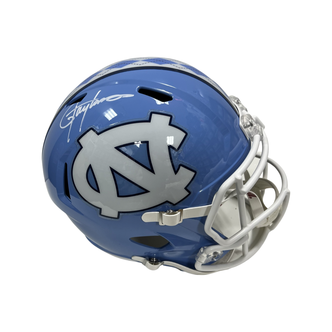 Lawrence Taylor Autographed North Carolina Tar Heels Replica Helmet Steiner CX