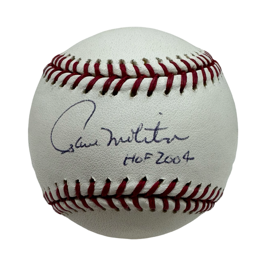Paul Molitor Autographed Minnesota Twins Official American League Baseball “HOF 2004” Inscription JSA
