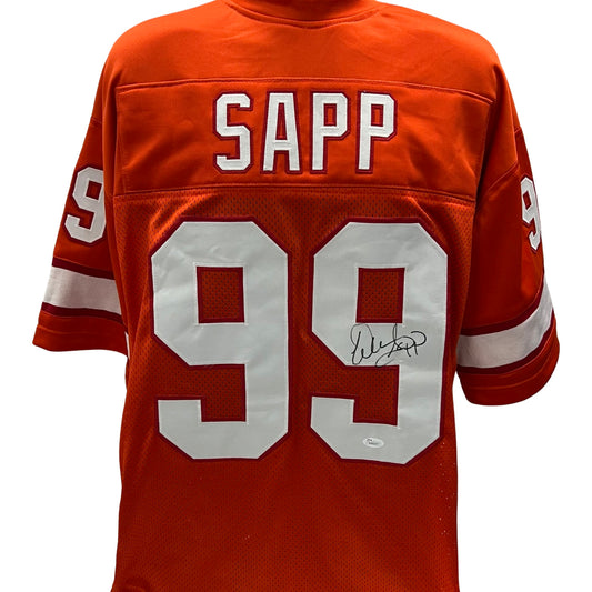 Warren Sapp Autographed Tampa Bay Buccaneers Orange Jersey JSA