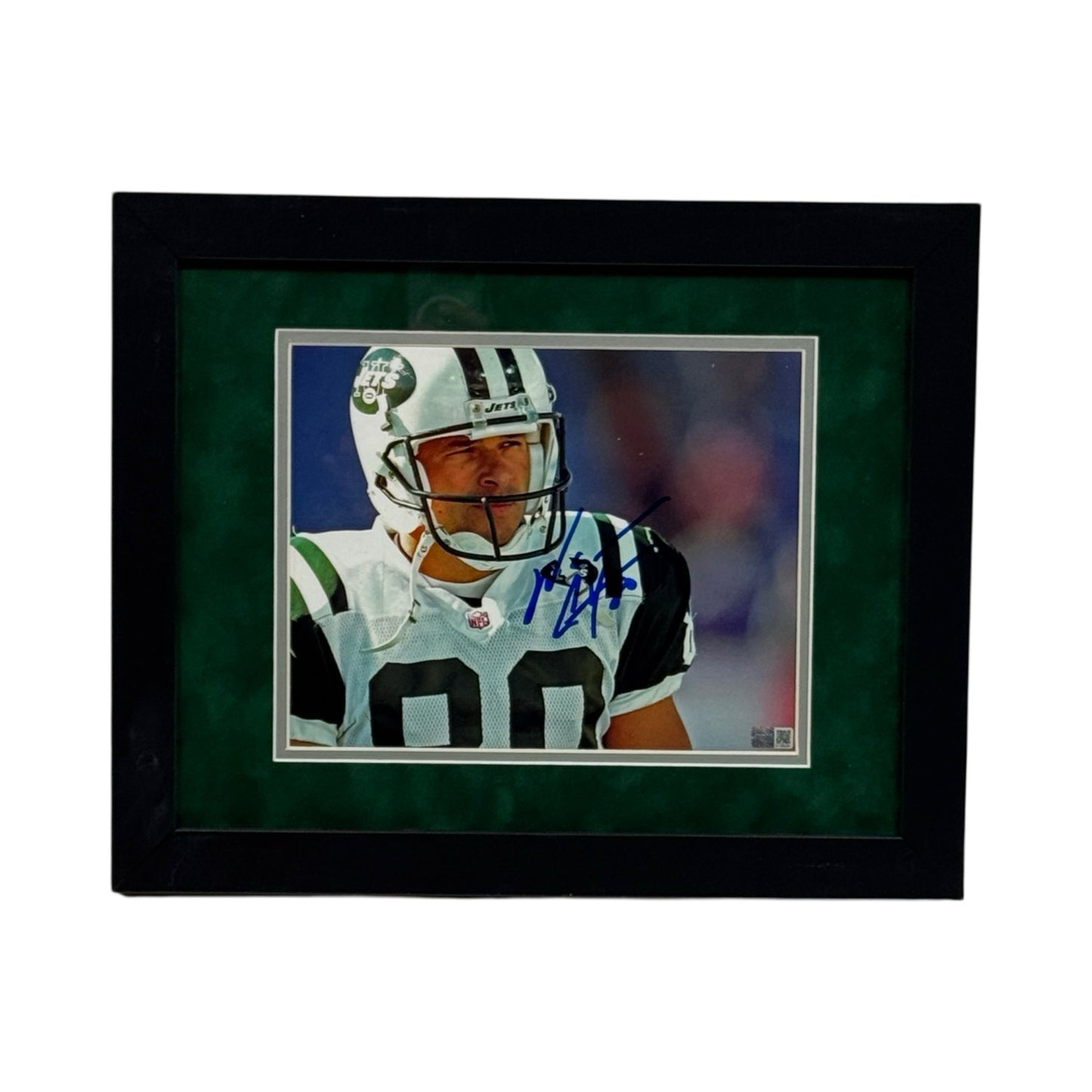 Wayne Chrebet Autographed New York Jets Close Up Framed 8x10 Steiner CX