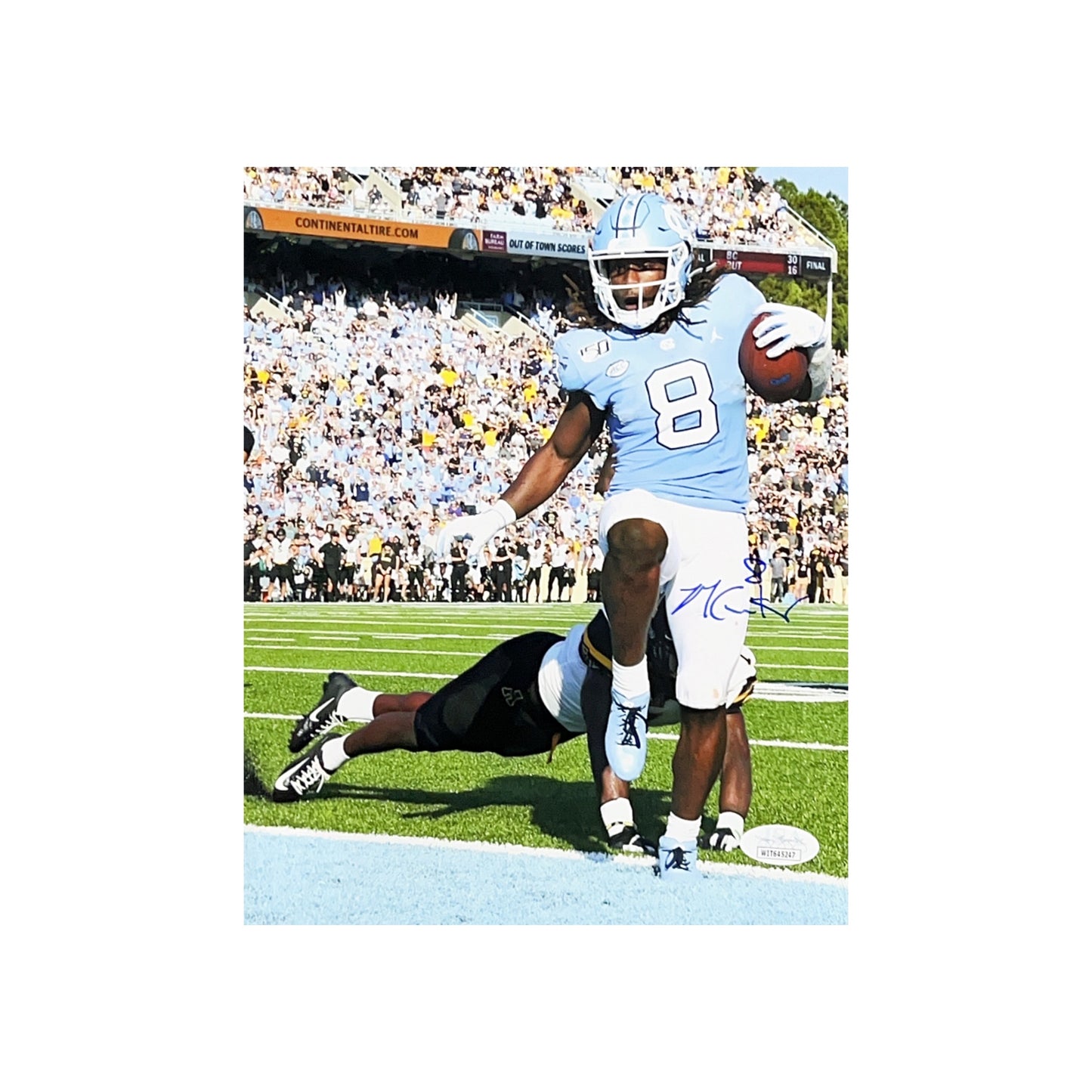 Michael Carter Autographed University of North Carolina Tar Heels 8x10 JSA