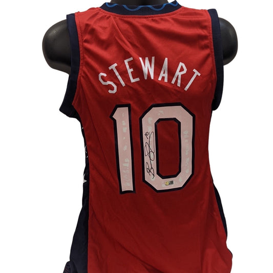 Breanna Steward Autographed Team USA Basketball Jersey Steiner CX