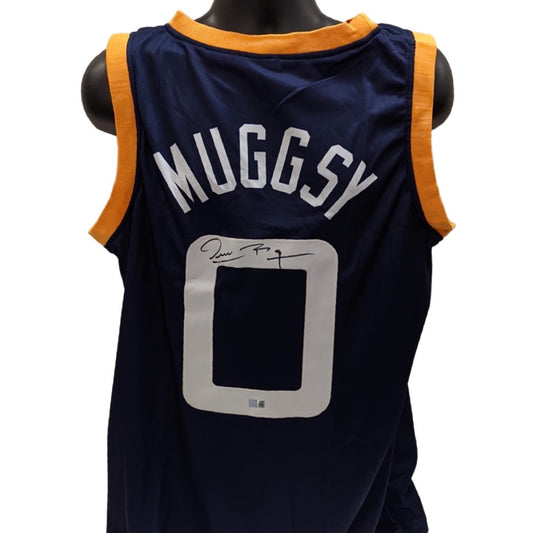 Muggsy Bogues Autographed Space Jam Monstars Jersey Steiner CX