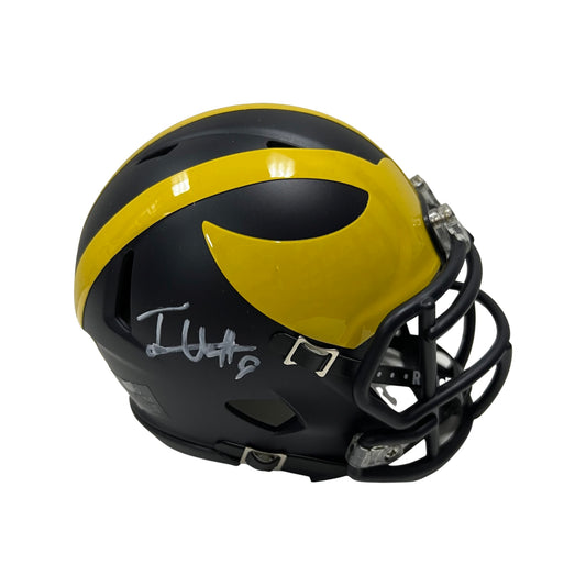 Josh Uche Autographed Michigan Woverines Speed Mini Helmet Steiner CX