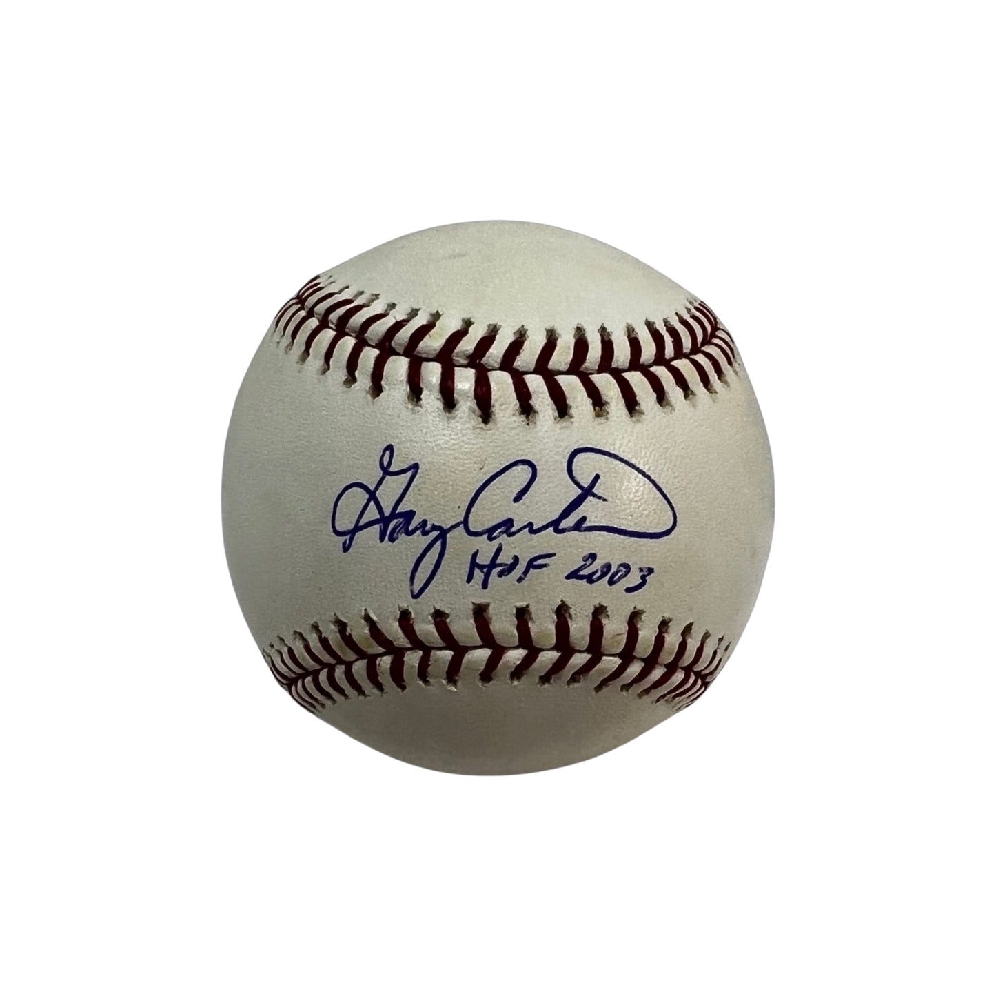 Gary Carter Autographed OMLB “HOF 2003” Inscription PSA
