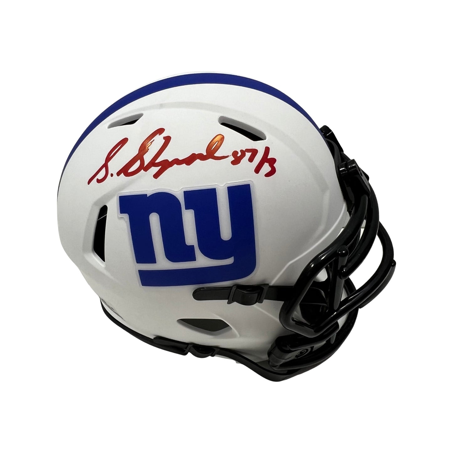 Sterling Shepard Autographed New York Giants Lunar Eclipse Mini Helmet JSA