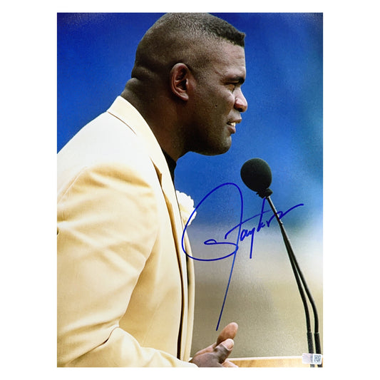 Lawrence Taylor Autographed New York Giants Podium 11x14 Steiner CX