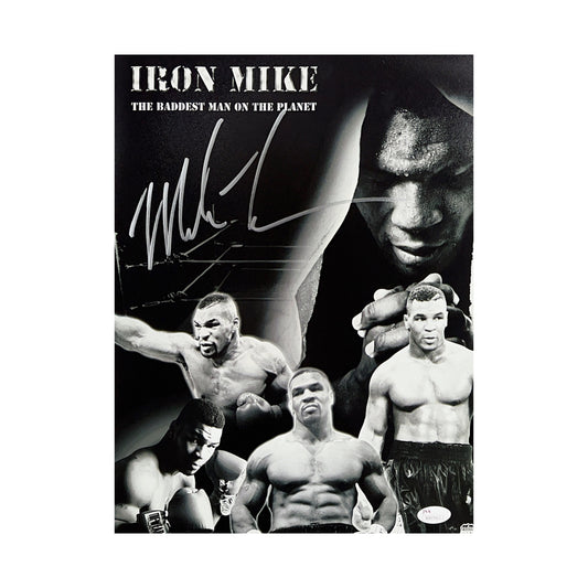 Mike Tyson Autographed Baddest Man on the Planet 11x14 JSA