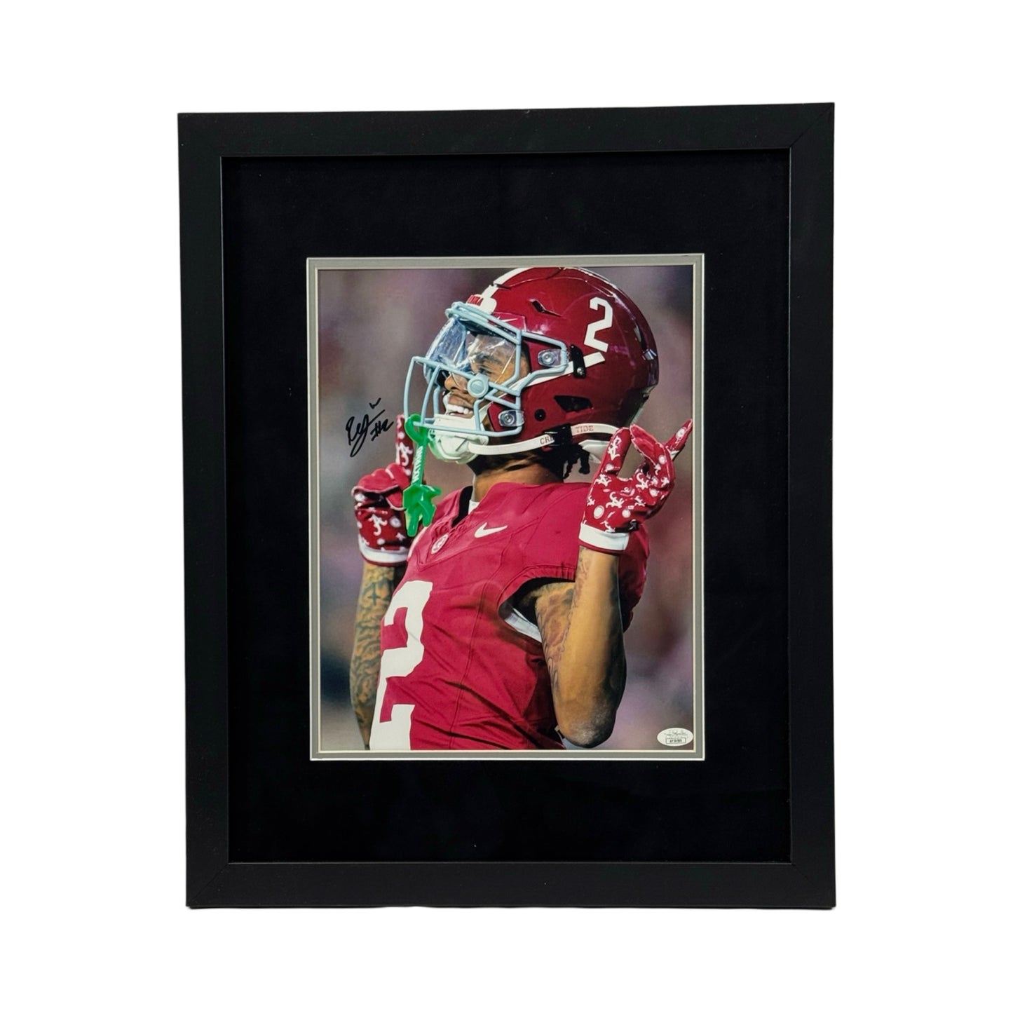 Ryan Williams Autographed Alabama Crimson Pointing Up 11x14 JSA