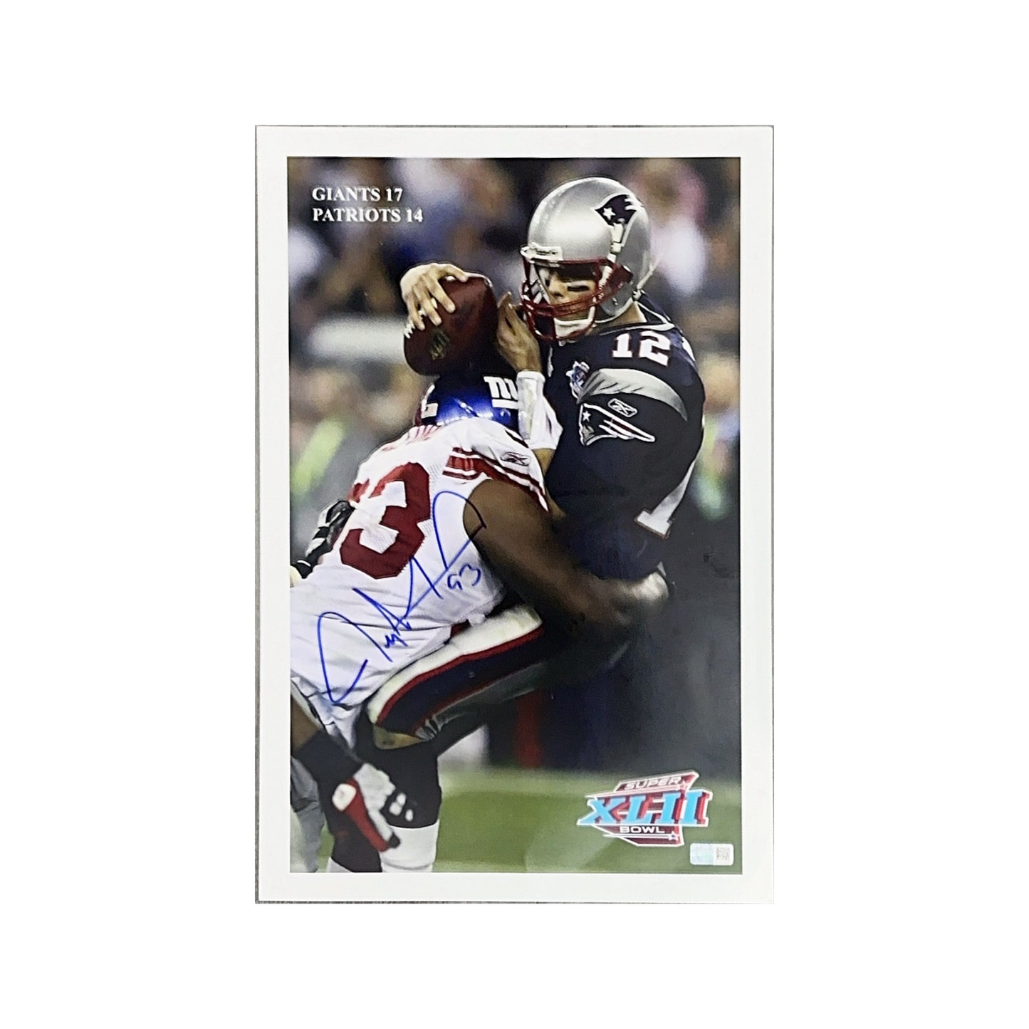 Jay Alford Autographed 11X17 Super Bowl XLII Steiner CX