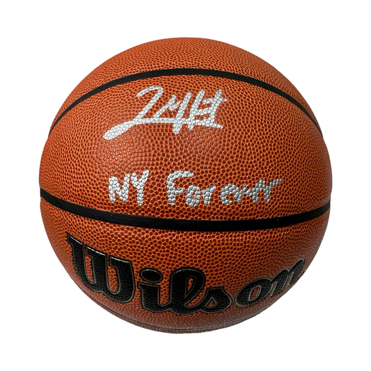 Josh Hart Autographed New York Knicks Wilson Authentic Series Basketball “NY Forever” Inscription Fanatics